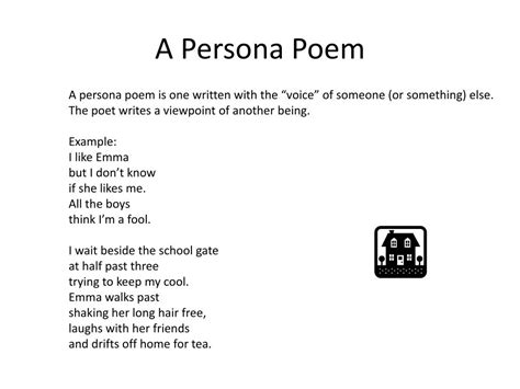 persona definition in poetry